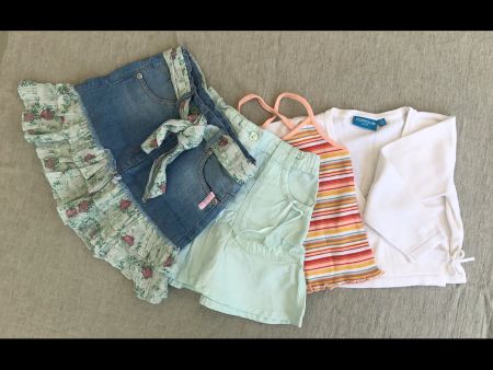 Mädchen Kleider-Set 2x Rock, Top, Jäckchen Gr. 98 🌸 ...