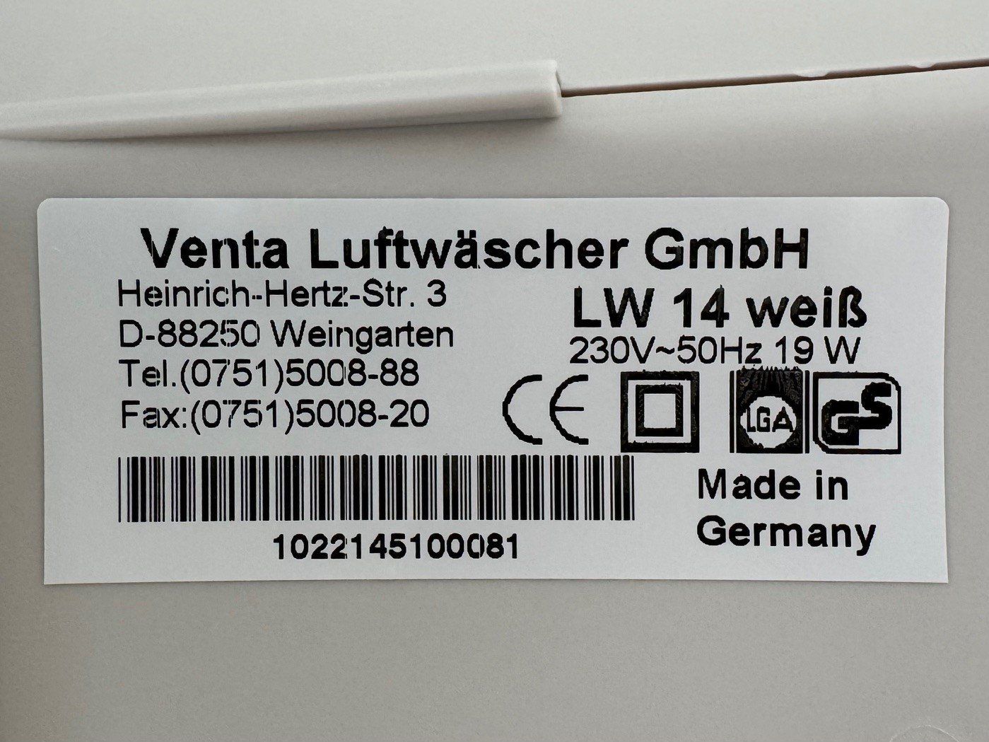 Venta Umidificatori d'aria: Venta Luftwäscher LW 14 – Usato da Hochwald venduto da Stabilo-13 8