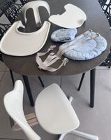 Nomi Hochstuhl weiss mit Zubehoer guter Zustand