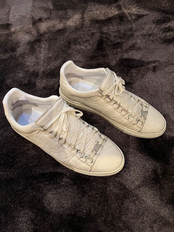 balenciaga arena low mens white