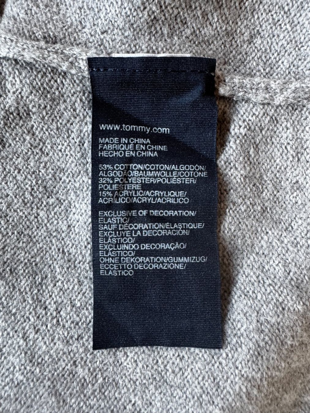 Tommy Hilfiger Pullover & Sweatshirts: Tommy Hilfiger Pullover, Lux Cotton, grau, L – Gebraucht aus Vilters von Sidsel_M 6