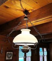 Lampe suspension en opaline 1920