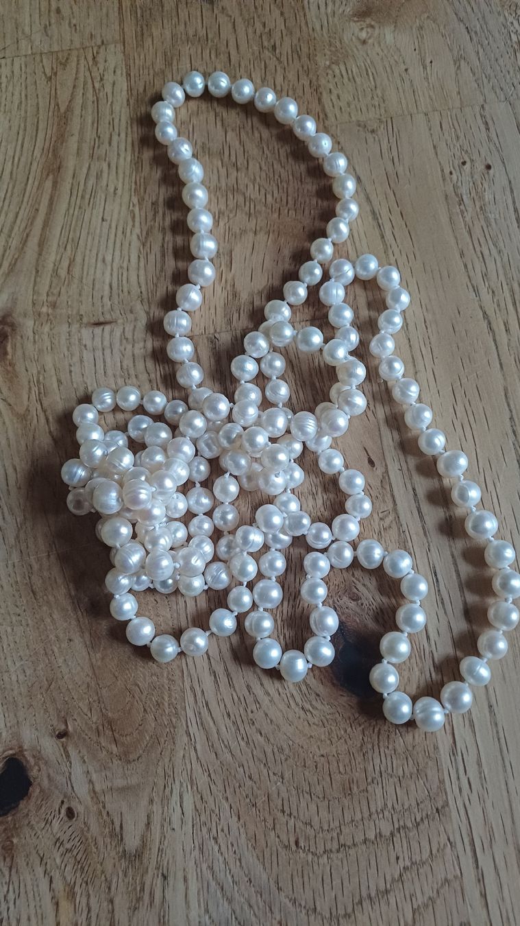 Perle (finte): Schöne Perlenkette 60 cm lang – Usato da Flawil venduto da Pinkmalibu 4