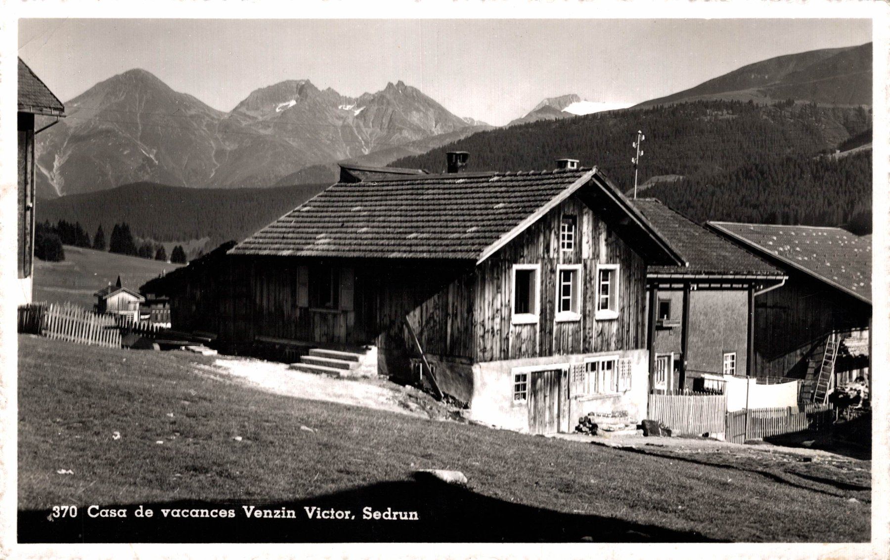 Cartoline postali: Casa de vacances Venzin Victor. Sedrun – Usato da Bronschhofen venduto da Astore