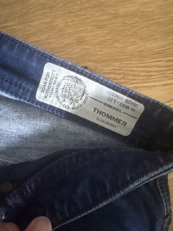Diesel Jeans: Diesel Jeans Thommer 33/32 slim-skinny – Usato da Nänikon venduto da Kesper89 1