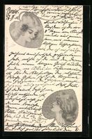 Ludwig Rauh: Frauenportraits auf Blätte