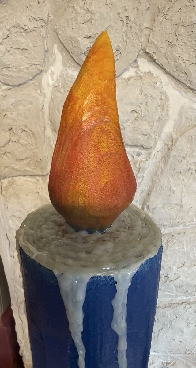 Tutte le decorazioni: Kerze aus Holz blau – Usato da Grenchen venduto da Bastet007 3