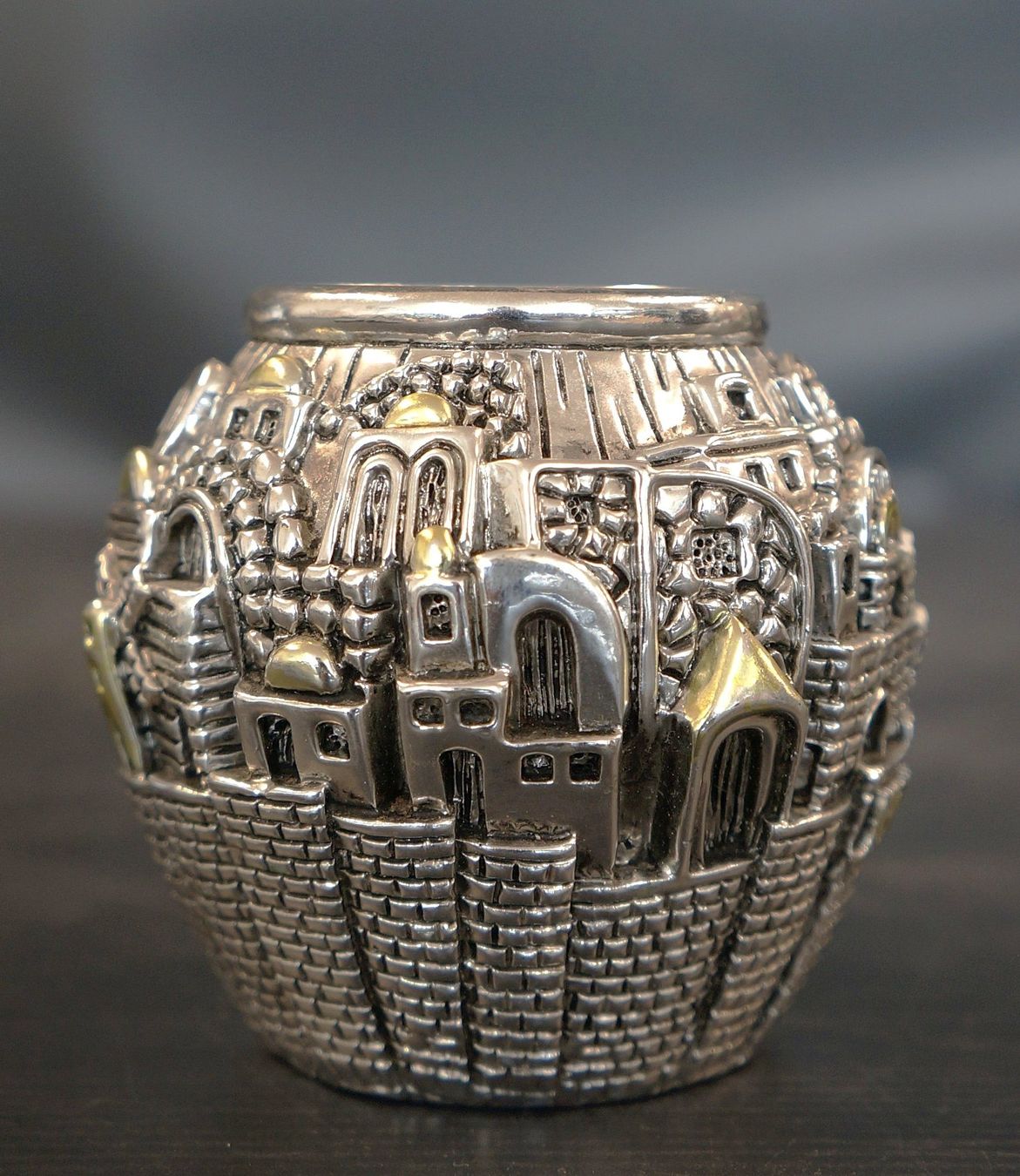 Portacandele: Silber Jerusalem Kerzenhalter R.AS925 – Usato da Basel venduto da bk_brockibasel 1