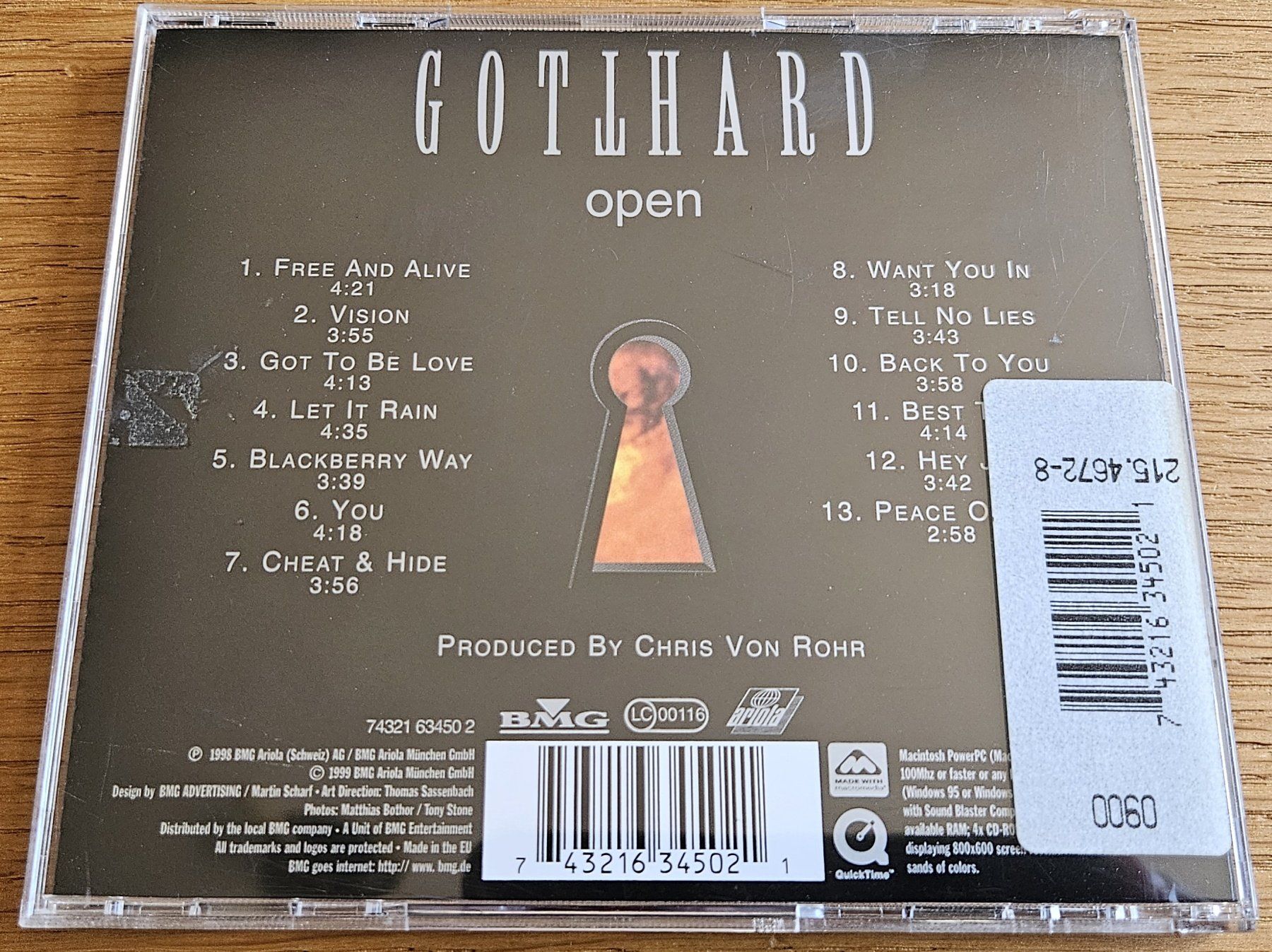 CD: CD Gotthard: Open – Usato da Schaffhausen venduto da asyouwestley 2