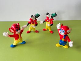 4x 60er Fix & Foxi und Lupo Comic Figur Heimo Rolf Kauka