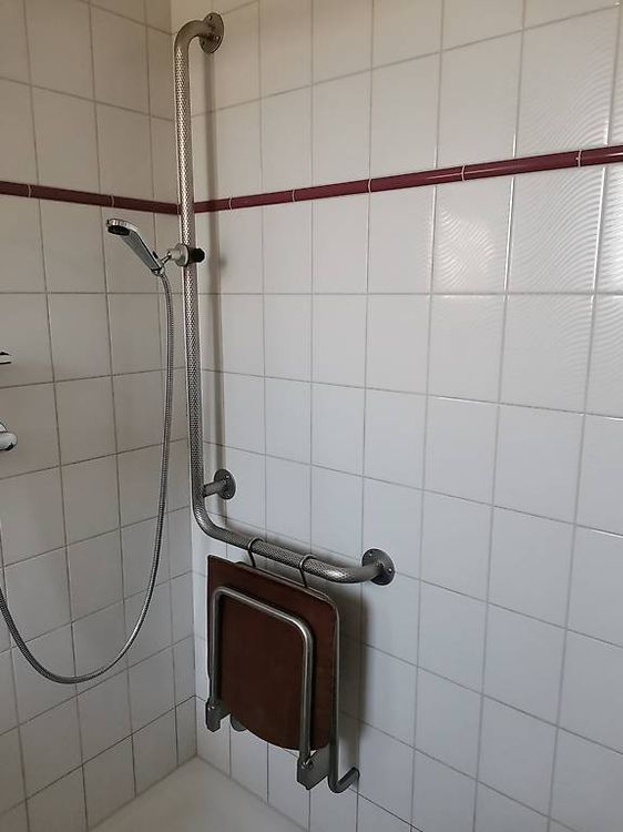 Dusch-Haltegriff Edelstahl, 61 Cm, Gebürstetes Nickel - Sicherheitsgriff Für Badewanne, Dusche & Toilette, ADA-konform