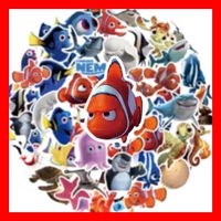 Findet Nemo Disney Pixar Film DVD Fisch 50 tlg Stickerset