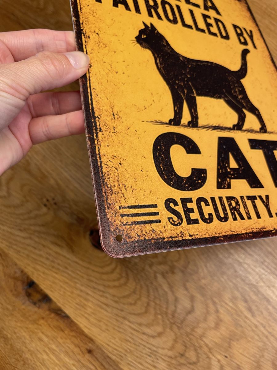 Ecriteaux: Blechschild Achtung Katze – D'occasion à Niederbüren par poschti 2