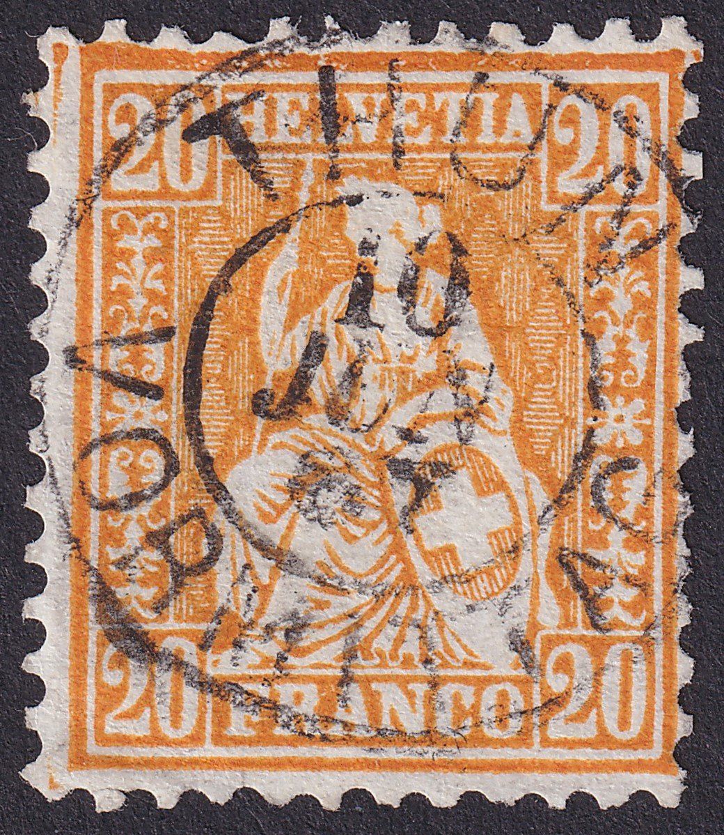 Tutti i francobolli: Nr. 32, mit Vollstempel THUN BE – Usato da Ebikon venduto da SilvioFreund