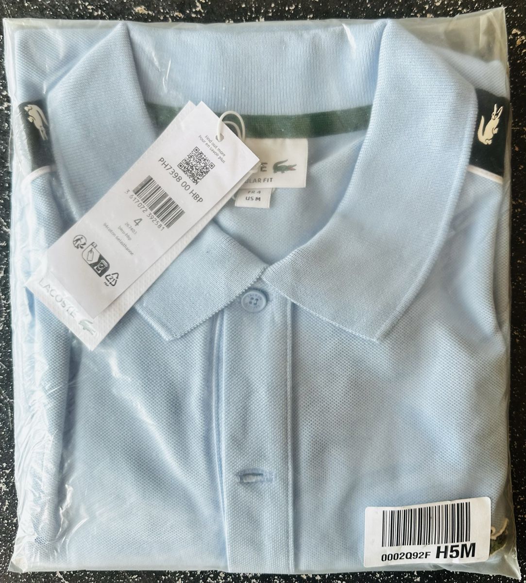 Lacoste Magliette Polo: Polo Lacoste Blue – Nuovo e nell'imballaggio originale da Biel/Bienne venduto da Akwawini 1
