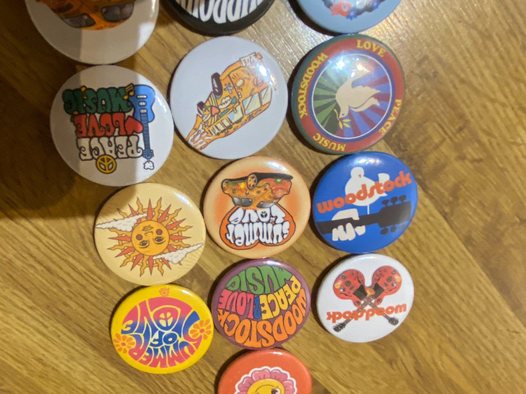 Magnete: Woodstock Magnete Love & Peace – Neu (gemäss Beschreibung) aus Basel von FatCatPacksTheRatt 3