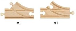 Aktion Weiche, Brio Bahn Weichenpaar, 109mm, neu