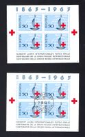 1963 100 Jahre Rotes Kreuz Nr. W40, postf.** & ET-ʘ, KP 12