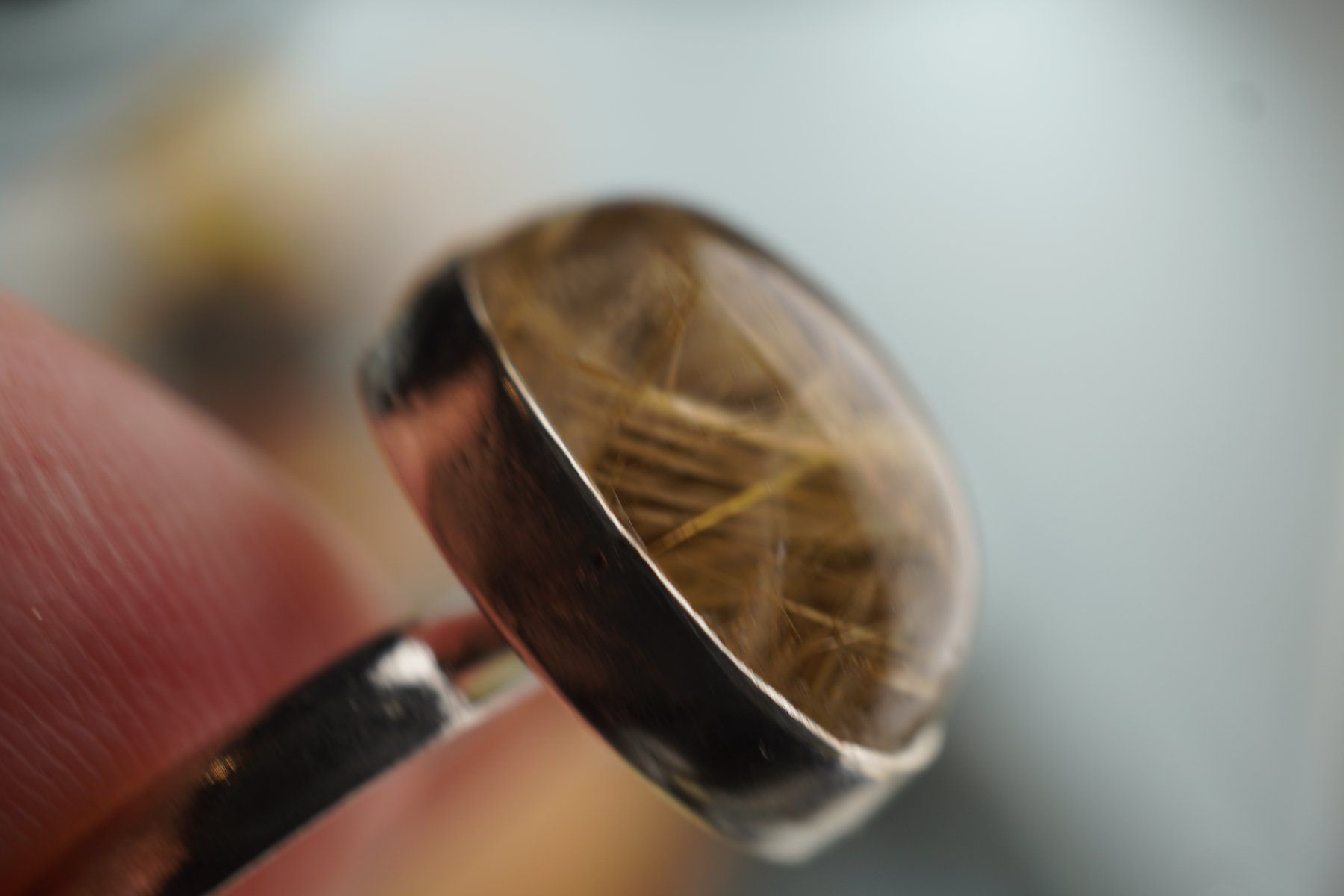 Minerali & Pietre curative: Gold Rutil      ring Grösse  Variabel     (Räumung!) – Nuovo e nell'imballaggio originale da Eschenbach SG venduto da topstone 4