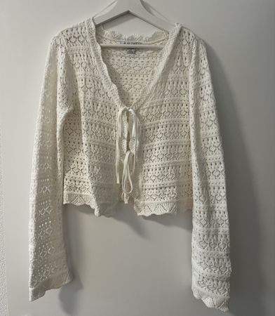 Strickjacke weiss/creme