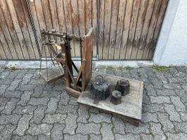 Alte Waage mit Gewichte, Deko, Antik, Vintage, Top Zustand