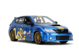 Subaru Impreza WRX STI 2007-2012 blau met. / Decor mit Figur