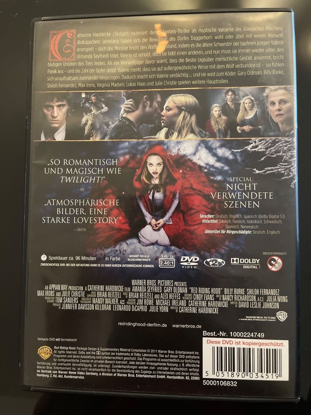 Tutti i DVDs: DVD // Red Riding Hood – Usato da Schönenwerd venduto da d.chiara 1