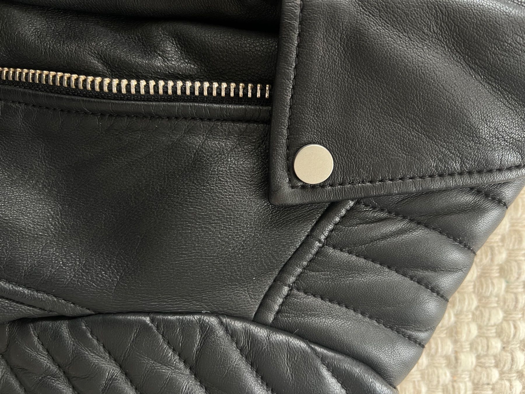 Giacche: All Saints Lederjacke in Schwarz – Usato da Port venduto da lau_pdf5 8