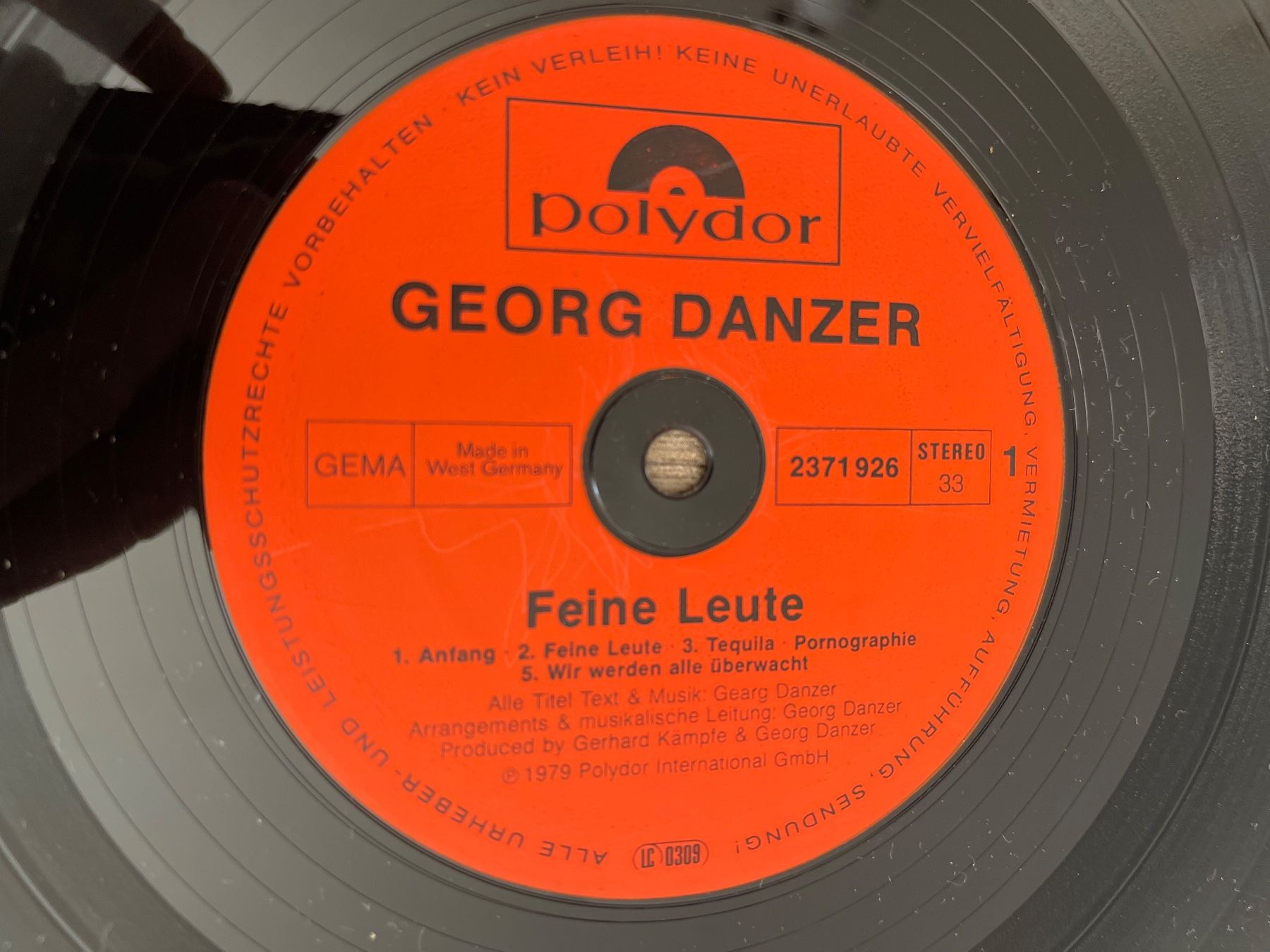 Dischi in vinile: A285/Georg Danzer - Feine Leute – Usato da Frutigen venduto da Philippe_jsp 2