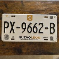 🇲🇽 Mexiko Autoschild, Nuevo Leon PX-9662-B - ORIGINAL  