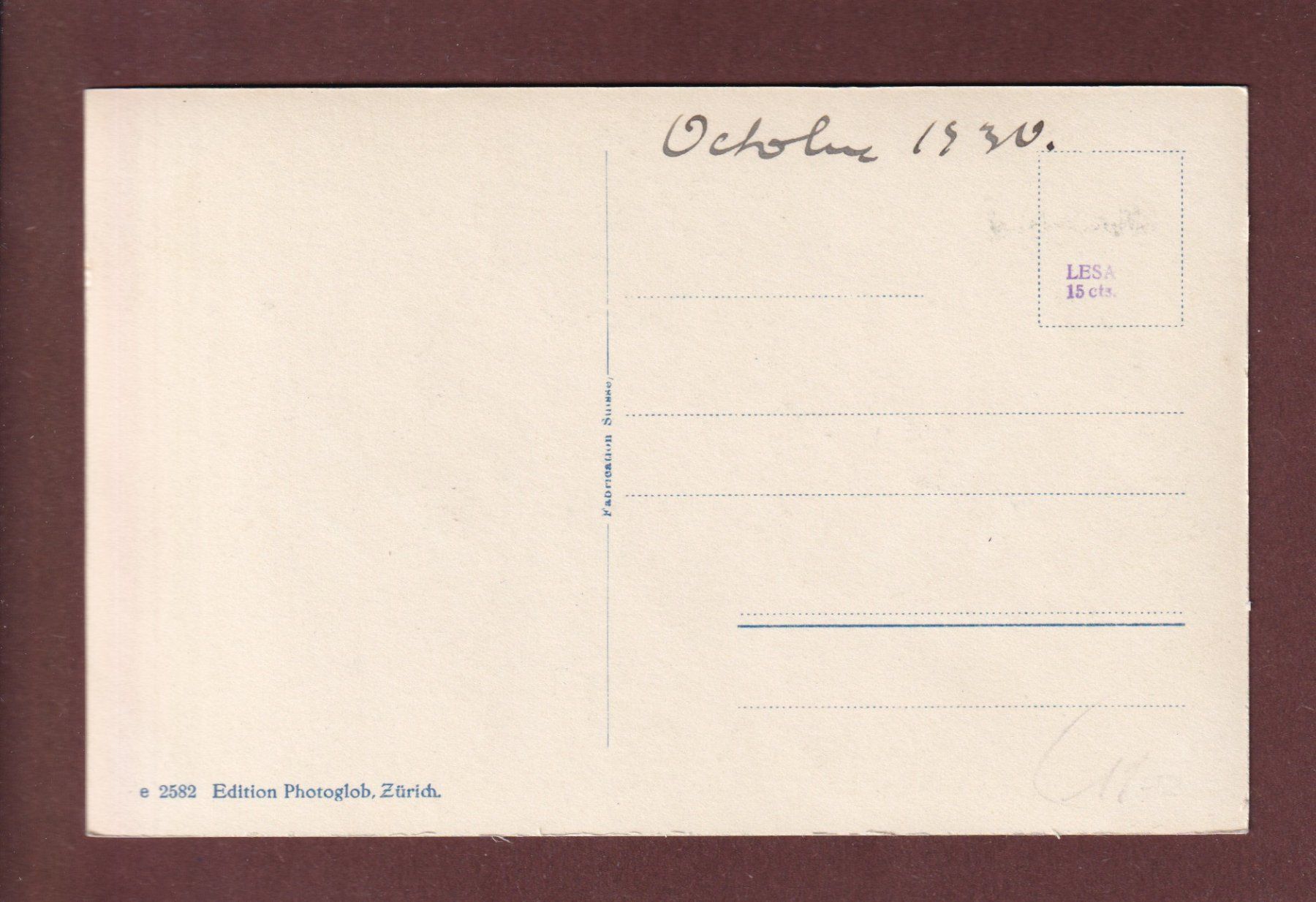 Cartoline postali: BADEN - Teilansicht - 1930 – Usato da Pully venduto da nicecards-shop 1