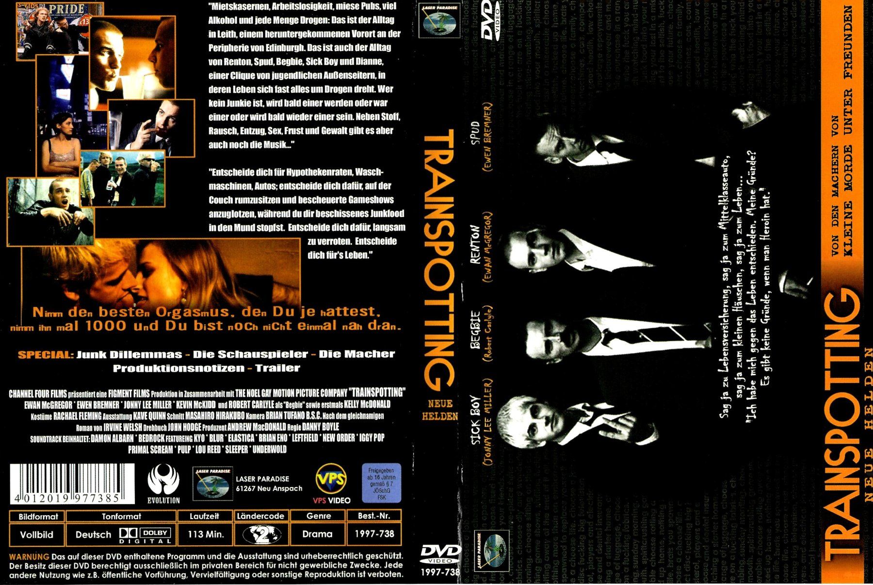 Tutti i DVDs: Trainspotting - Neue Helden DVD – Usato da Hedingen venduto da Mr.Poopybutthole