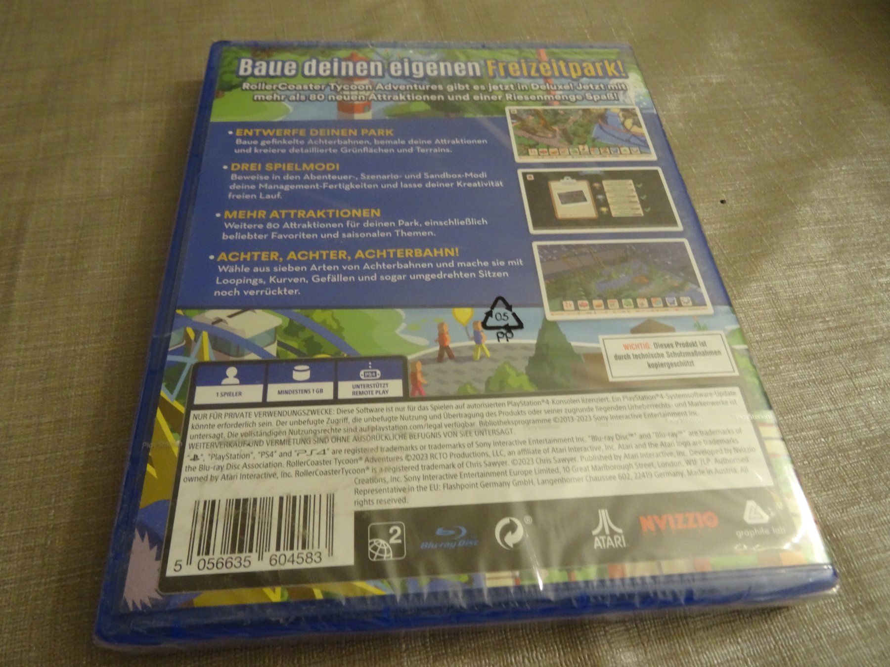 Sony Giochi: RollerCoaster Tycoon Adventures Deluxe - PS4 - Neu & OVP – Nuovo e nell'imballaggio originale da Olten venduto da Disc-Ausverkauf 1