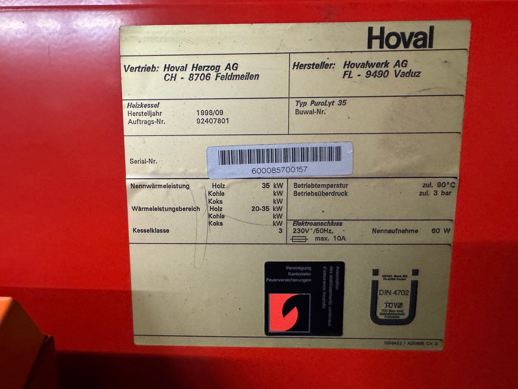 Hoval Radiatori: Holzheizung – Usato da Glattfelden venduto da Mliechti0 3