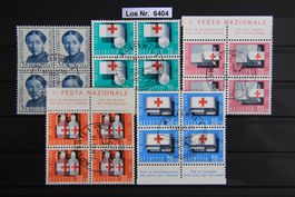 PP 1963 Serie Viererblöcke mit Ortswerbestempel     Los 6404