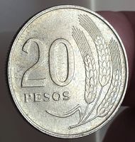 URUGUAY 20 PESOS 1970