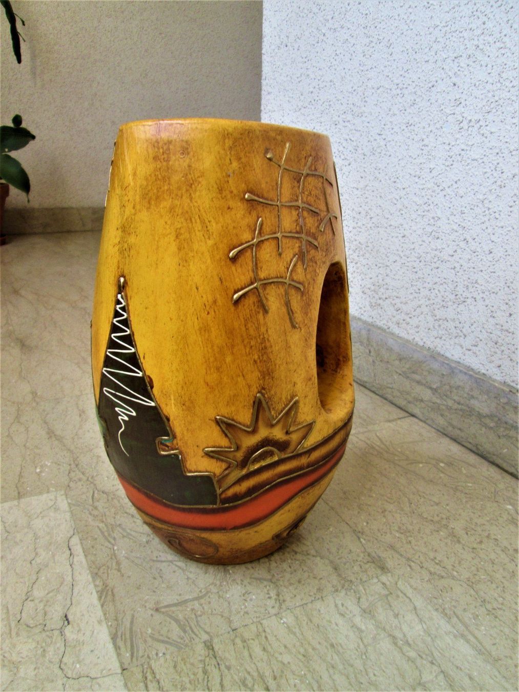 Vasen & Gefässe: Ethnische Vase aus Terrakotta – Gebraucht aus Sementina von babucia 3