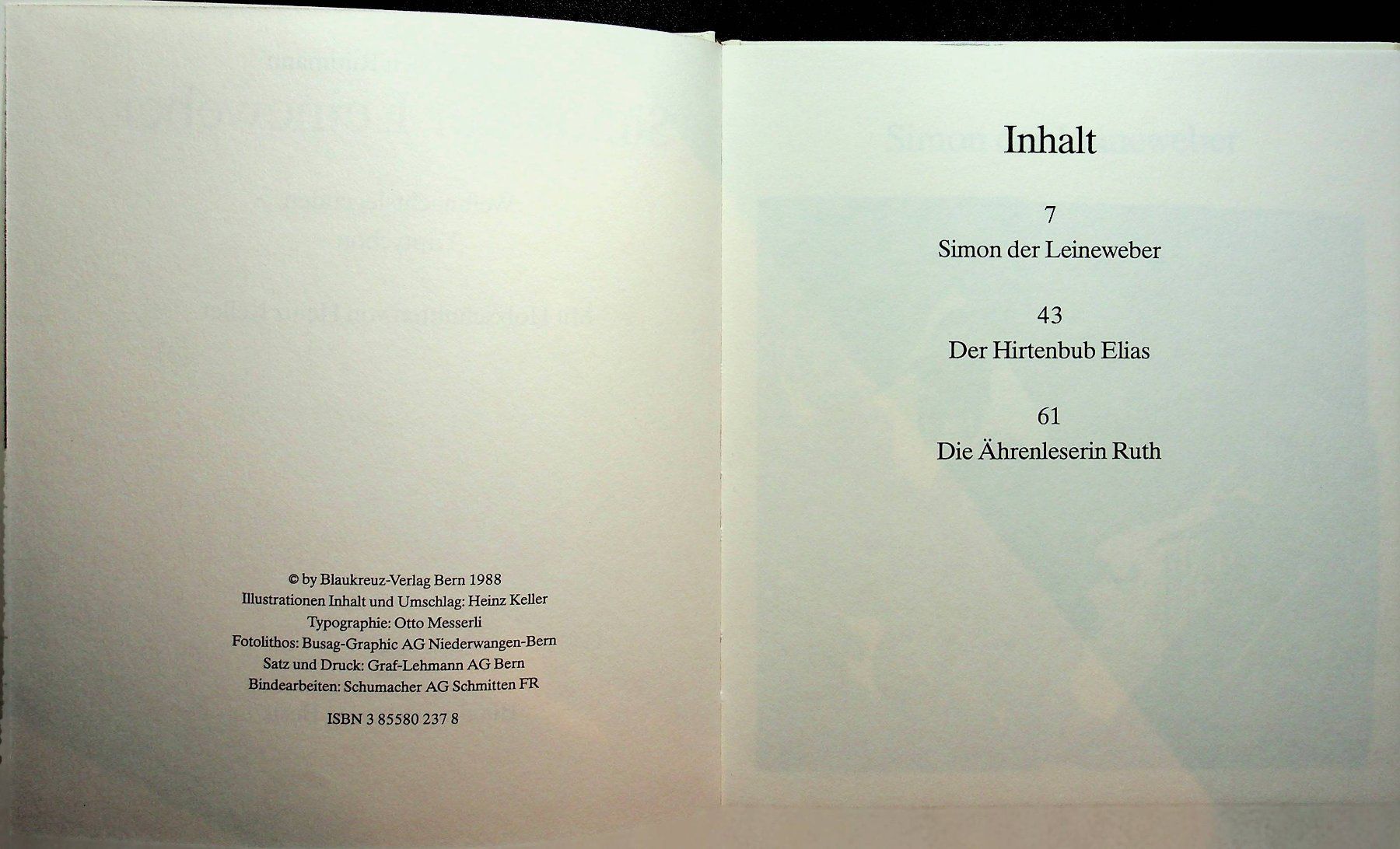 Libri: H. Rütimann Simon der Leineweber Weihnachtslegenden – Usato da Reitnau venduto da Zaomir 3