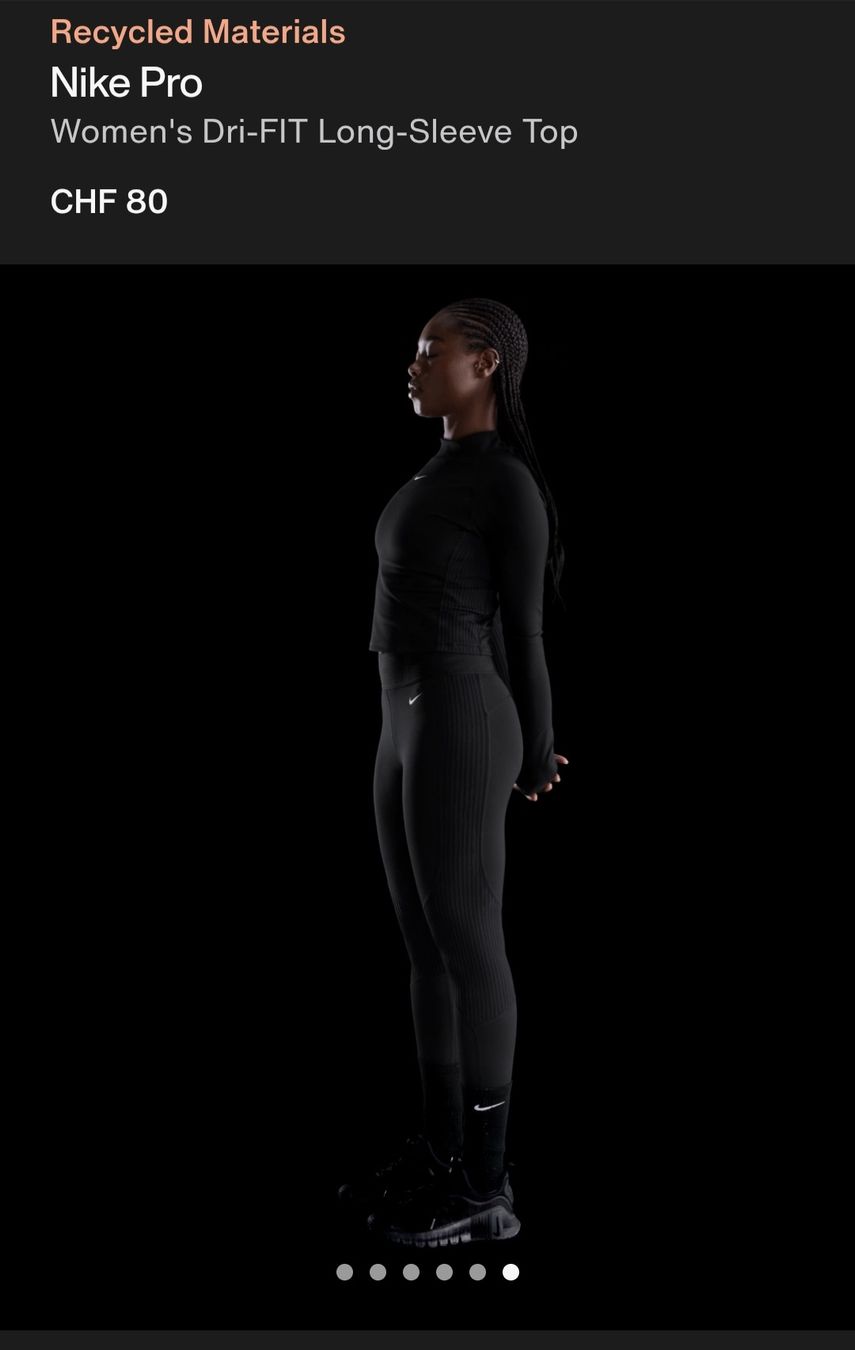 Nike Tops: NEU - Nike Pro Long-Sleeve Top - black – Neu und originalverpackt aus Villars-sur-Glâne von Thalimey 4
