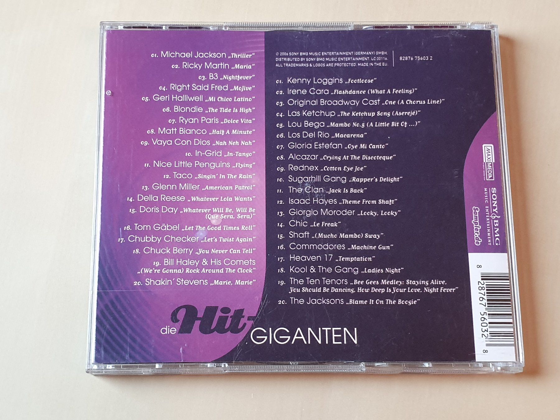 CDs: Hit Giganten Tanzsongs – D'occasion à Stansstad par collectorsshop 1