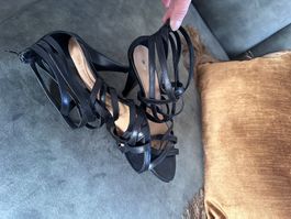 Elegante High heels Sandalen, Gr. 37, schwarz, Navyboot