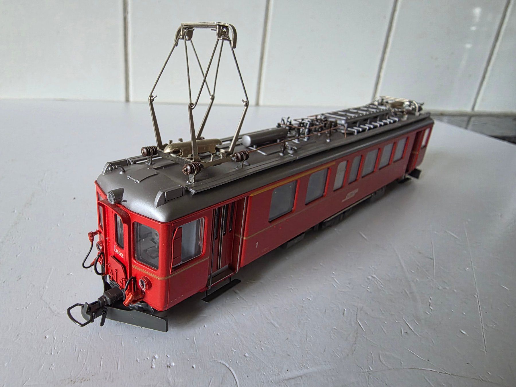 Bemo Modelleisenbahnen: BEMO RhB Triebwagen ABe 4/4, Nr. 502 – Gebraucht aus Seuzach von Loeckeli01