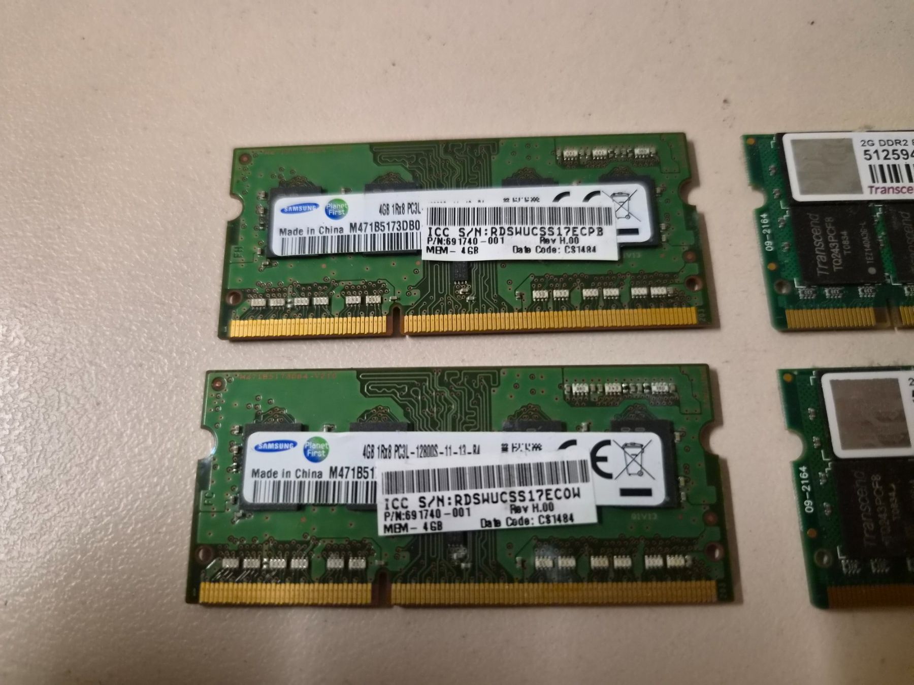 Memoria / RAM: Lot de barrette ram – Usato da Conthey venduto da greenday85 1