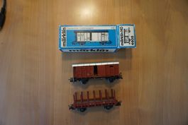 2 schweizer Güterwagen von Märklin und HAG