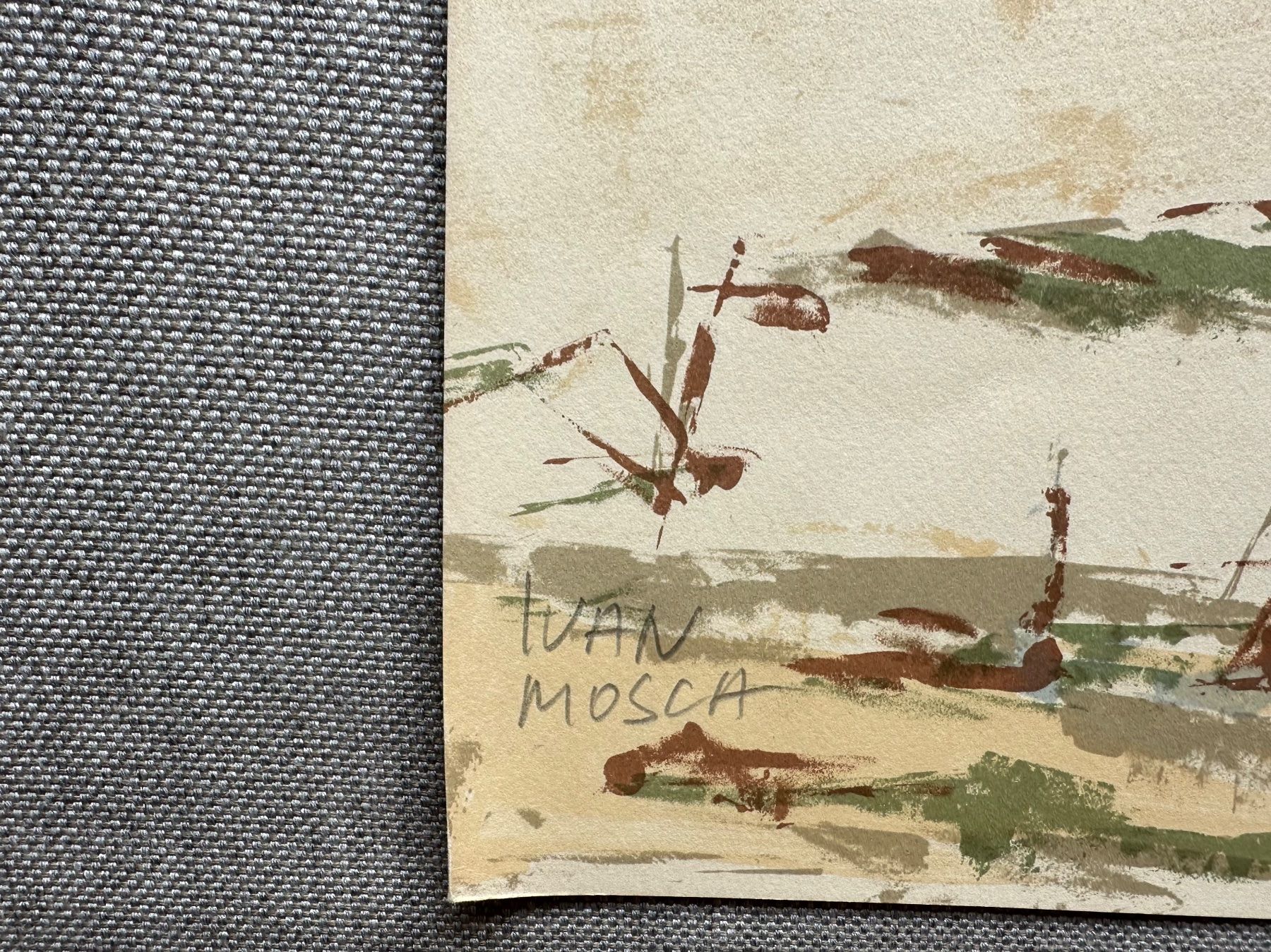 Grafica & Litografie: Lithographie IVAN MOSCA, Landschaft,  handsigniert – Usato da Wallisellen venduto da Flieder009 1