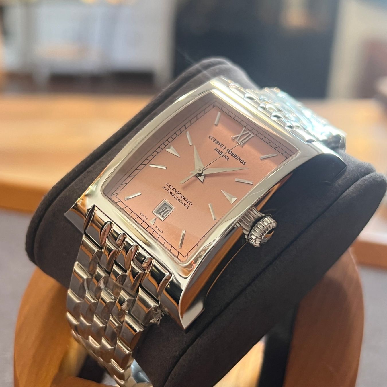 Orologi: Cuervo Y Sobrinos Esplendidos Salmon Dial A2412/2 – Usato da Carouge GE venduto da Watchaser 8