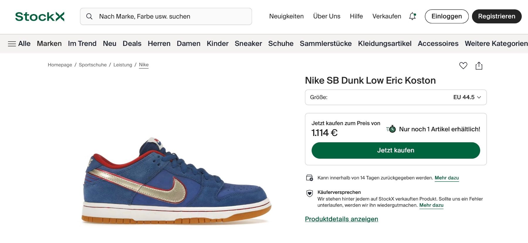 Nike Scarpe da uomo: Nike SB Dunk Low Eric Koston Sneaker. – Nuovo (secondo la descrizione) da Schiers venduto da yngve07 6