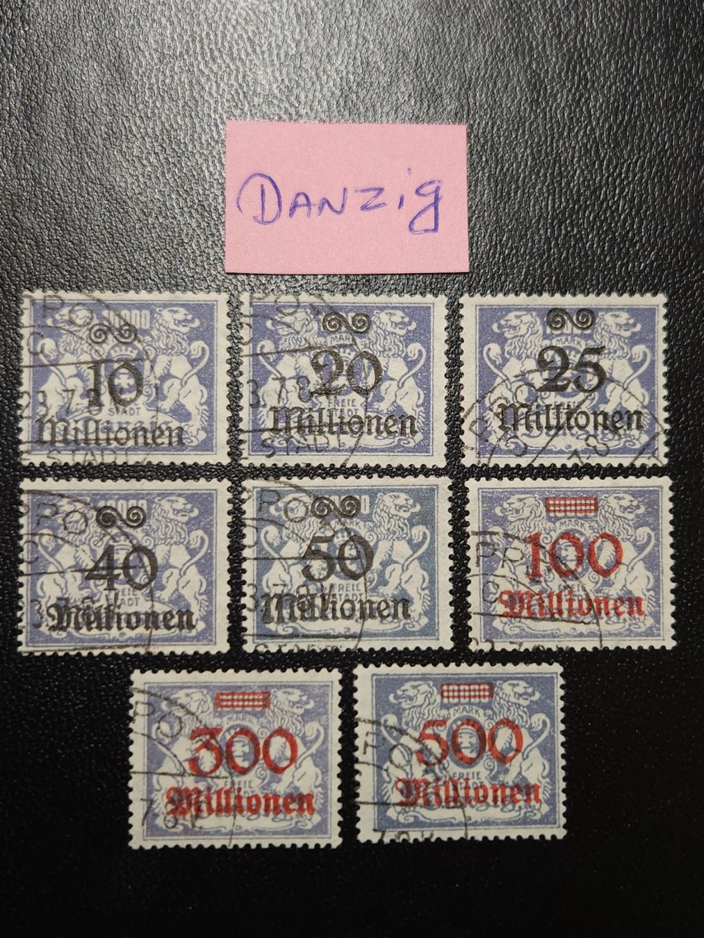 Tutti i francobolli: Danzig Mi-Nr.169-176 gestempelt Geprüft 150 Fr – Usato da Kriens venduto da Nidfeld45 1