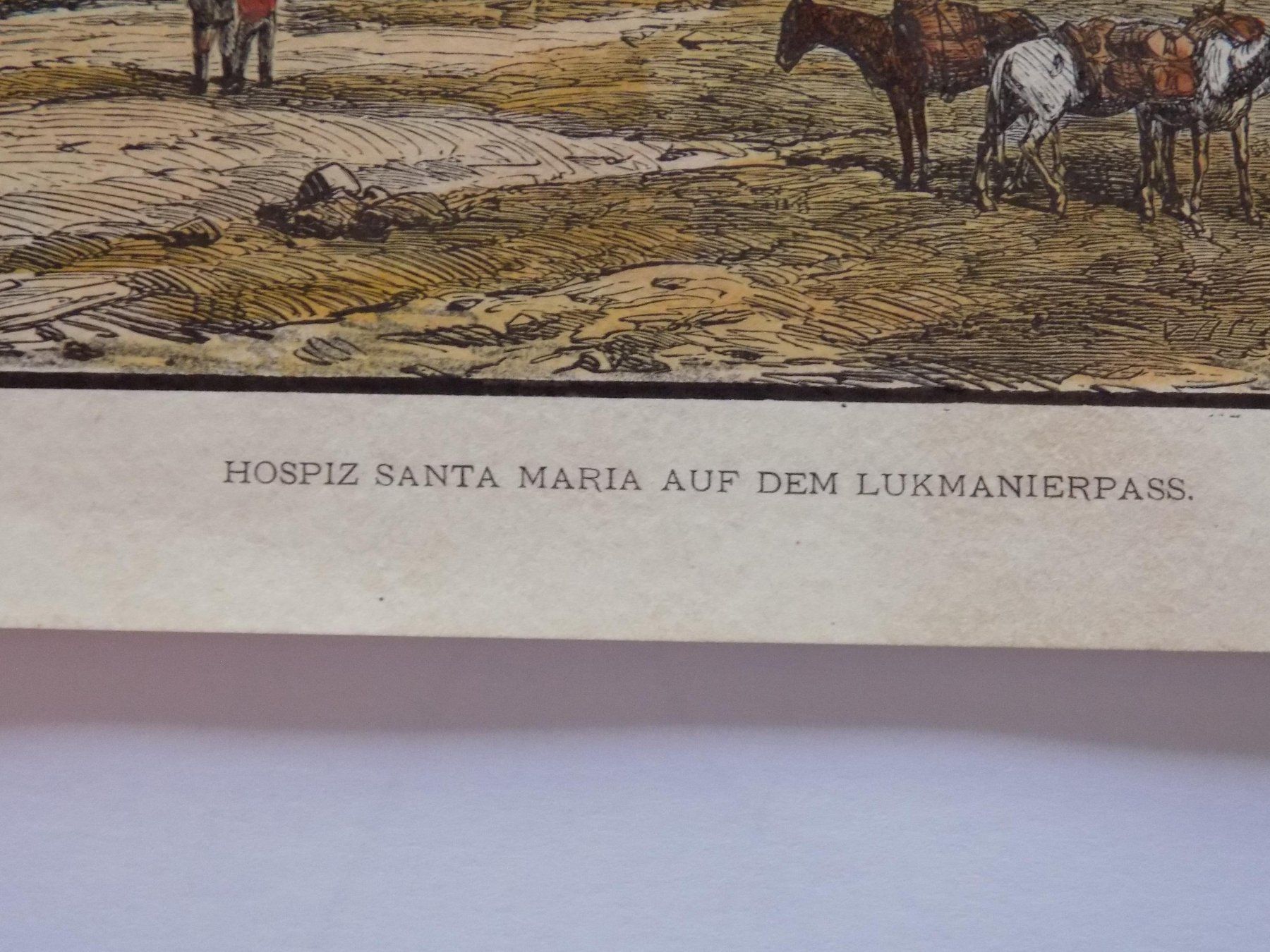 Stiche: Lukmanier koloriert – Gebraucht aus Risch von Antikfee 2