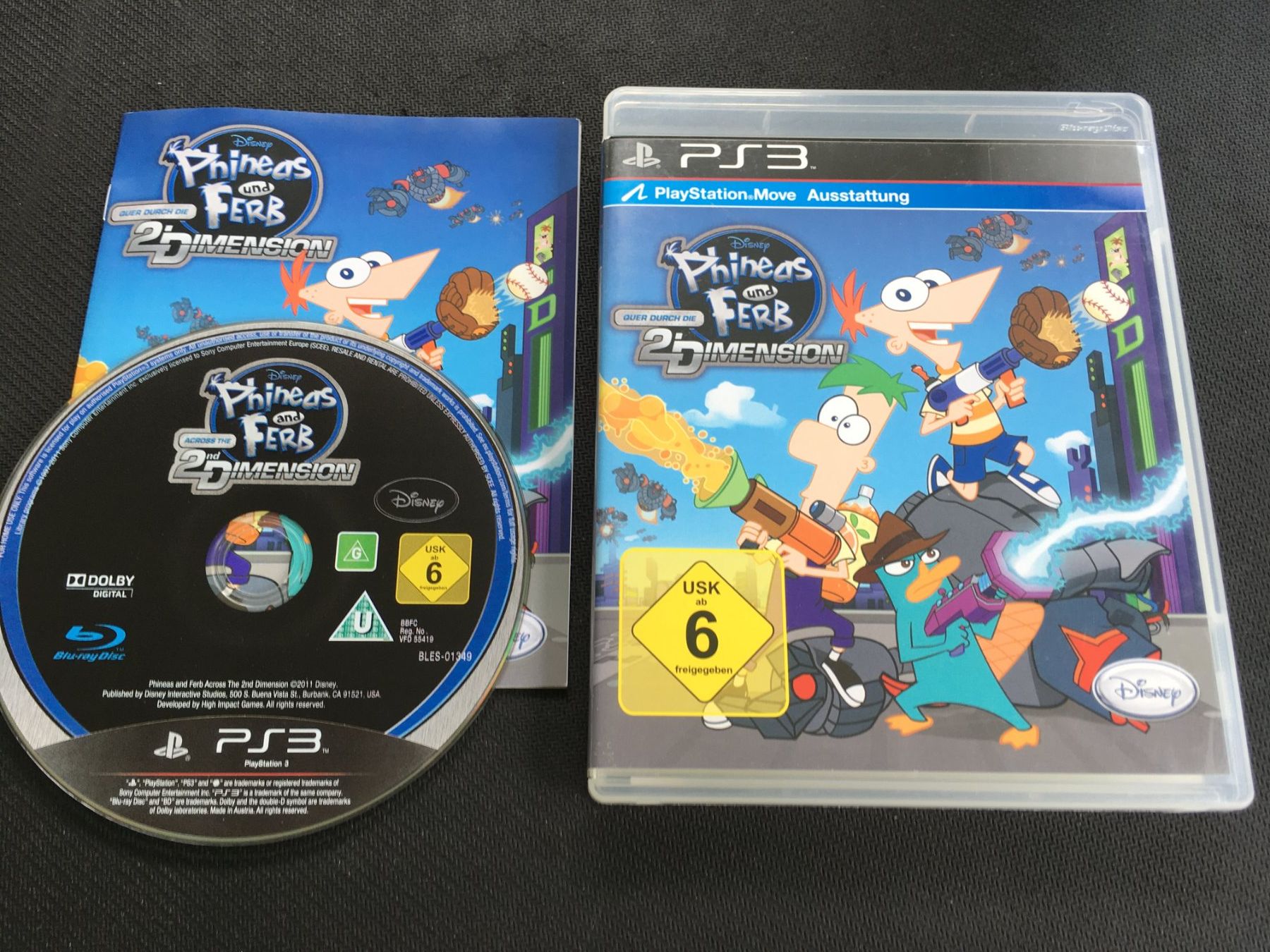 Sony Giochi: Phineas und Ferb Quer durch 2. Dimension Playstation 3 / PS3 – Usato da St.Gallen venduto da sjosjo